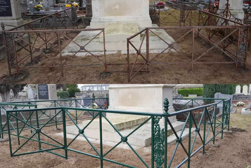 Rénovation de la clôture d’une sépulture